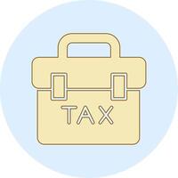 impôt portefeuille vecteur icône