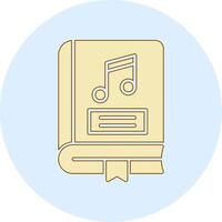 icône de vecteur de livre de musique