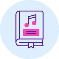 icône de vecteur de livre de musique