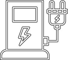 mise en charge station vecteur icône