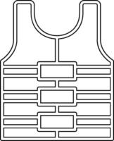 icône de vecteur de gilet de sauvetage