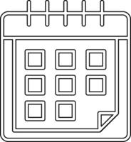 icône de vecteur de calendrier