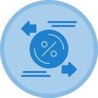 échange taux multicolore cercle icône vecteur