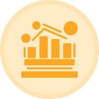 analytique multicolore cercle icône vecteur