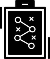 icône de glyphe de stratégie vecteur
