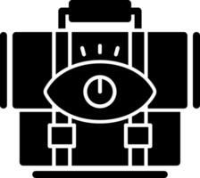 icône de glyphe de vision vecteur