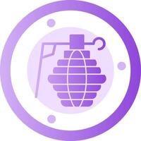 grenade glyphe pente icône vecteur