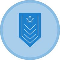 militaire badge multicolore cercle icône vecteur