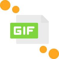 gif plat icône vecteur