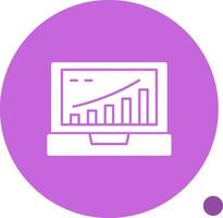 éloigné travail les tendances glyphe ombre icône vecteur