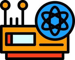 Les données science ligne rempli icône vecteur