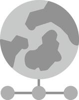 icône de vecteur de grille mondiale