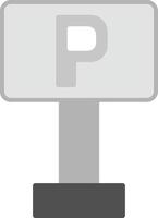 icône de vecteur de signe de stationnement