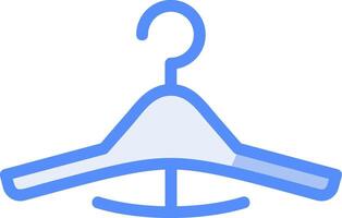 cintre ligne rempli bleu icône vecteur