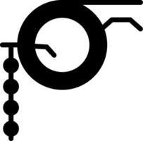 icône de glyphe de monocle vecteur