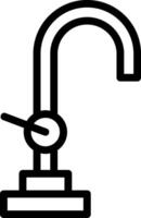 icône de ligne de robinet vecteur