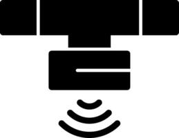 icône de glyphe de capteur de mouvement vecteur