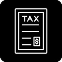 icône de vecteur d'impôt
