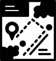 icône de glyphe de navigation vecteur
