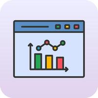 icône de vecteur de graphique à barres