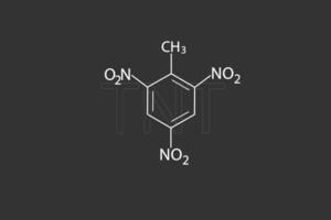 tnt moléculaire squelettique chimique formule vecteur