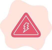 électrique danger signe vecteur icône