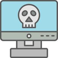 icône de vecteur de piratage informatique