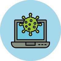 icône de vecteur d'attaque de virus