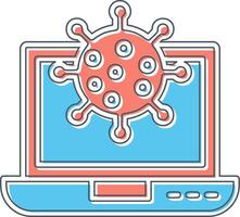icône de vecteur d'attaque de virus