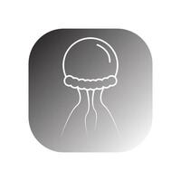 méduse icône vecteur
