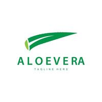 aloès Vera logo cosmétique conception Facile vert plante santé symbole vecteur illustration