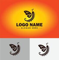chenille logo vecteur art icône graphique pour affaires marque icône chenille logo modèle