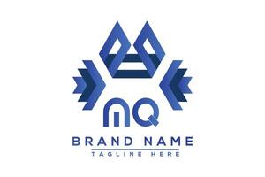 lettre mq bleu logo conception. vecteur logo conception pour entreprise.