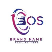 os lettre logo conception. vecteur logo conception pour entreprise.