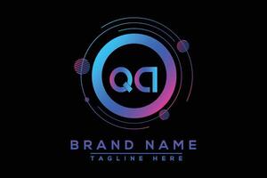 qa lettre logo conception. vecteur logo conception pour entreprise.