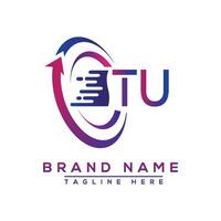 tu lettre logo conception. vecteur logo conception pour entreprise.