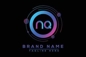 nq lettre logo conception. vecteur logo conception pour entreprise.