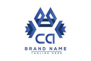 lettre Californie bleu logo conception. vecteur logo conception pour entreprise.