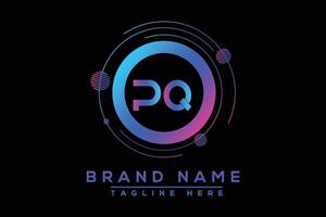 pq lettre logo conception. vecteur logo conception pour entreprise.