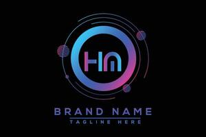 hum lettre logo conception. vecteur logo conception pour entreprise.