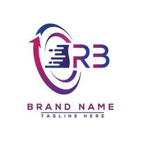 rb lettre logo conception. vecteur logo conception pour entreprise.