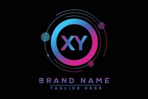 bleu xy lettre logo conception. vecteur logo conception pour entreprise.
