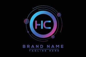 hc lettre logo conception. vecteur logo conception pour entreprise.