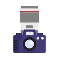 caméra photo avec lentille caméra photo illustration vecteur