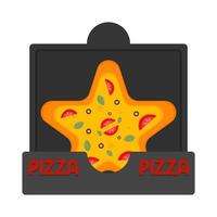 illustration de pizza vecteur