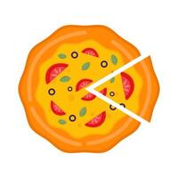 illustration de pizza vecteur