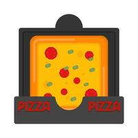 illustration de pizza vecteur
