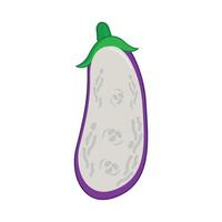 aubergine tranche illustration vecteur