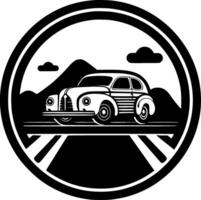 voiture Coaster, minimaliste et Facile silhouette - vecteur illustration