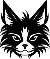 chat - minimaliste et plat logo - vecteur illustration